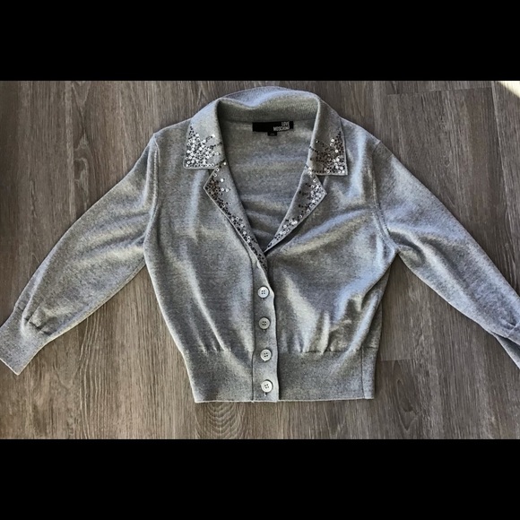 Love MOSCHINO 3/4 sleeve v neck cardigan - Picture 9 of 13